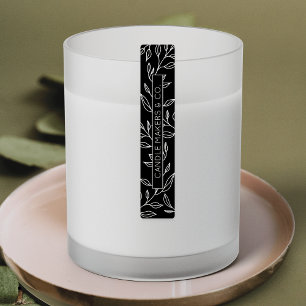 Etiquetas Rótulo do Produto Fino Da Prova De Tampa Floral Bo