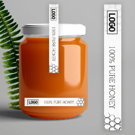 Etiquetas Rótulo fino do logotipo Mel Selo à prova de violaç