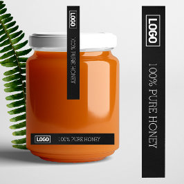 Etiquetas Rótulo fino do logotipo Mel Selo à prova de violaç