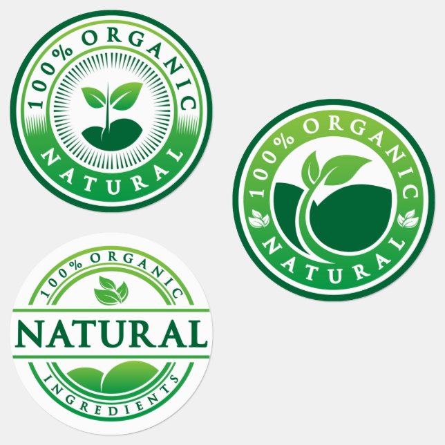 Etiquetas Rótulo Natural Orgânico Saudável (Grupo)