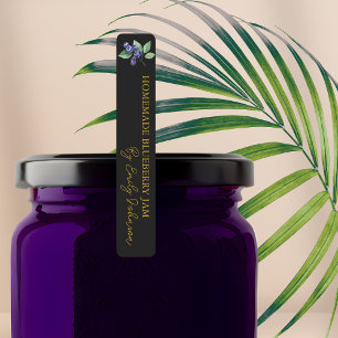 Etiquetas Rótulo Thin de Emperramento de Blueberry caseiro