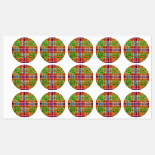 Etiquetas Rótulos à prova d'água MAC RAE TARTAN