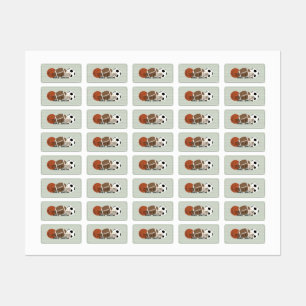 Etiquetas Rótulos à prova d'água para desportistas verdes