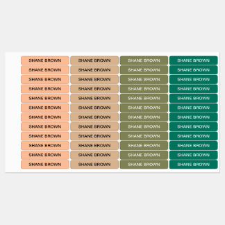 Etiquetas Rótulos ColorFlex Iron-On