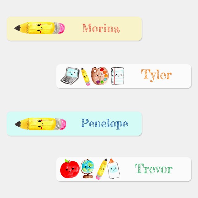 Etiquetas Rótulos de crianças da escola (Grupo)