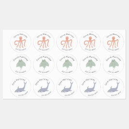 Etiquetas Rótulos de nome do gravador do círculo impermeável