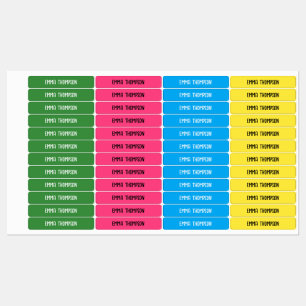 Etiquetas Rótulos de nomes de cores da natureza para escola 