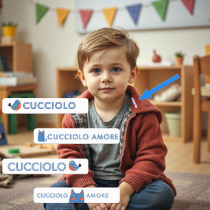 Etiquetas Rótulos para CRECHE Pacote Azul Adorável Robin Bir