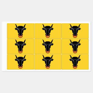 Etiquetas Rótulos patrióticos com a bandeira do cantão de Ur