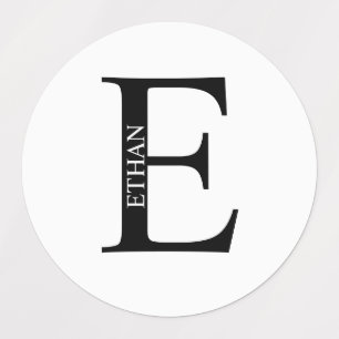 Etiquetas Rótulos Personalizados com Monograma e Nome