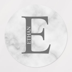 Etiquetas Rótulos Personalizados com Monograma e Nome