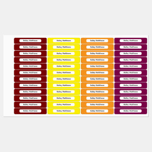 Etiquetas Rótulos Personalizados para Crianças com Paleta de
