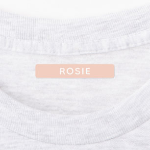 Etiquetas Roupa Rosa Personalizada para Crianças Escolares