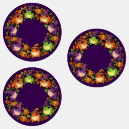 Etiquetas Rua Whimsical Adorada Com Sapos Jackolanteras