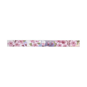 Etiquetas Sakura rosa no fundo da pintura