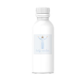 Etiquetas Santa Água Azul Jesus Cristo Católico