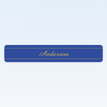 Script Dourado Elegante no fundo azul Marinho