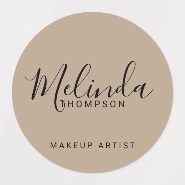 Etiquetas Script Moderno Profissional (Design 1)