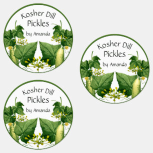 Etiquetas Seleciona Rótulos de Arte de Pepino Kosher Dill
