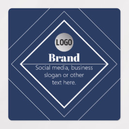 Etiquetas Seu Logotipo e Design Moderno Personalizável | Azu