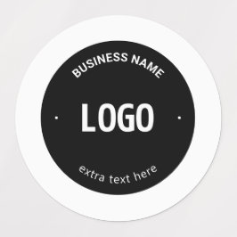 Etiquetas Seu logotipo, imagem ou Design e texto editável