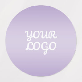 Etiquetas Seu Logotipo & Moderno Ombre Simples | Impermeável