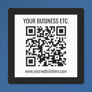 Etiquetas Seu nome comercial e código QR editável