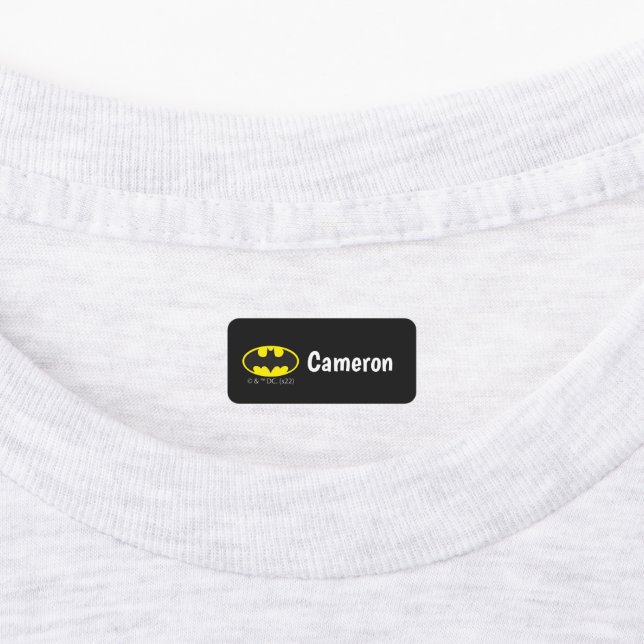 Etiquetas Símbolo Batman | Logotipo Oval Bat (Afixado)