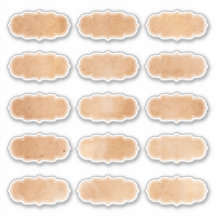 Etiquetas simples de cozinha de Vazio de papel par