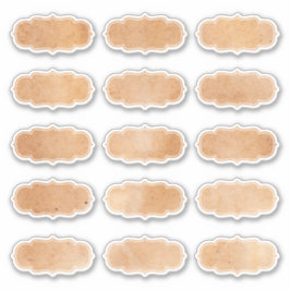 Etiquetas simples de cozinha de Vazio de papel par