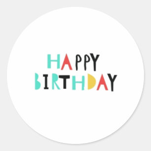 etiquetas simples do feliz aniversario