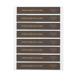 Etiquetas Simples e Dourado negócios minimalista personaliza