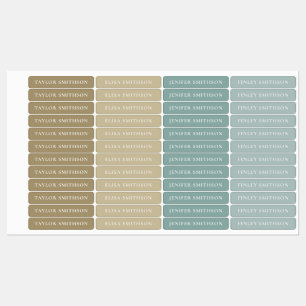 Etiquetas Simples Elegante Mínimo Terrestre Adicione Sua Esc