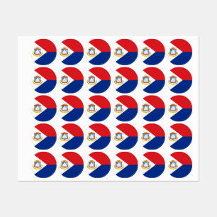 Etiquetas Sint Maarten flag