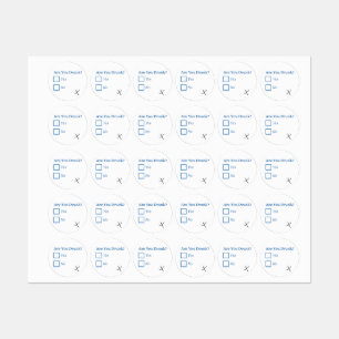 Etiquetas SlipperyJoe's You Bebado hammered caixas c