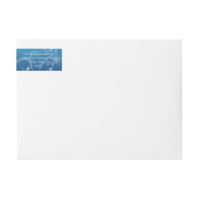 Etiquetas Snowdrift congelado ártico personalizado (Frente)