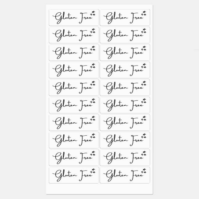 Etiquetas {Stars} Gratuitas | Etiquetas para cozin (Folha)