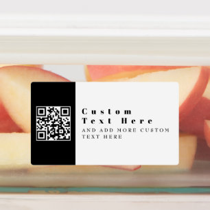 Etiquetas Substitua pelo seu próprio código QR Moderno à P