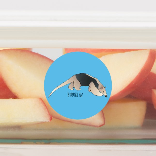 Etiquetas Tamandua cartoon illustration  (Afixado)
