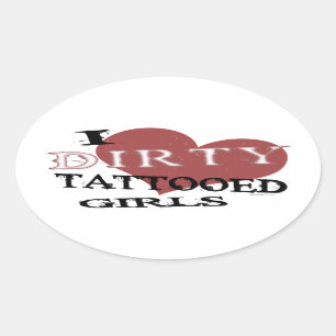 Etiquetas Tattooed sujas das meninas