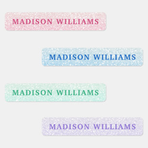 Etiquetas Teclado Personalizado Moderno Clássico Girly Glitt