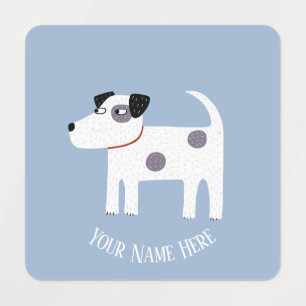 Etiquetas Terrier Parson Jack Russell Cão Personalizado