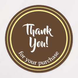 Etiquetas Texto de agradecimento Mínimo Personalizado