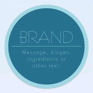 Etiquetas Texto Moderno Personalizável   Oceano e Robin - Az