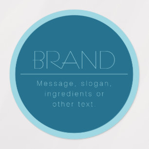 Etiquetas Texto Moderno Personalizável Oceano e Robin - Az