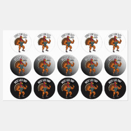 Etiquetas Thanksgiving Leg Day Labels