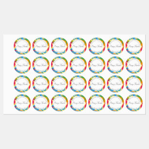 Etiquetas Tinta espiritual Colorida