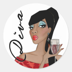 Etiquetas totalmente fabulosas da diva