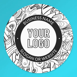 Etiquetas Trabalho de arte de linha moderna e seu logotipo c