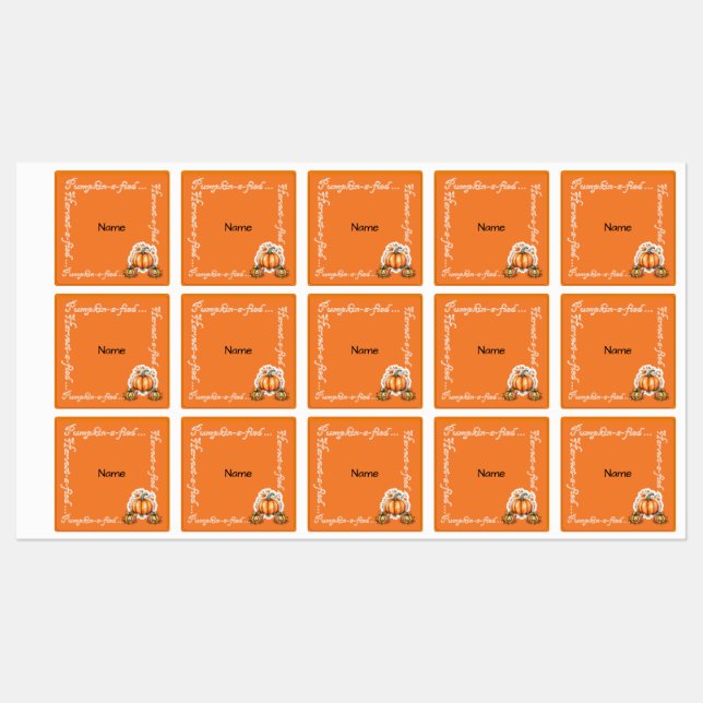 Etiquetas Trick ou Tratar de... (Folha)